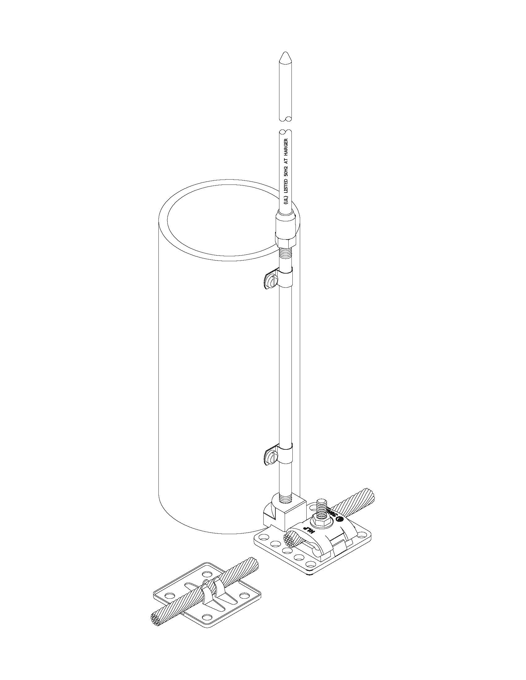 Air Terminal Extensions Harger Lightning and Grounding